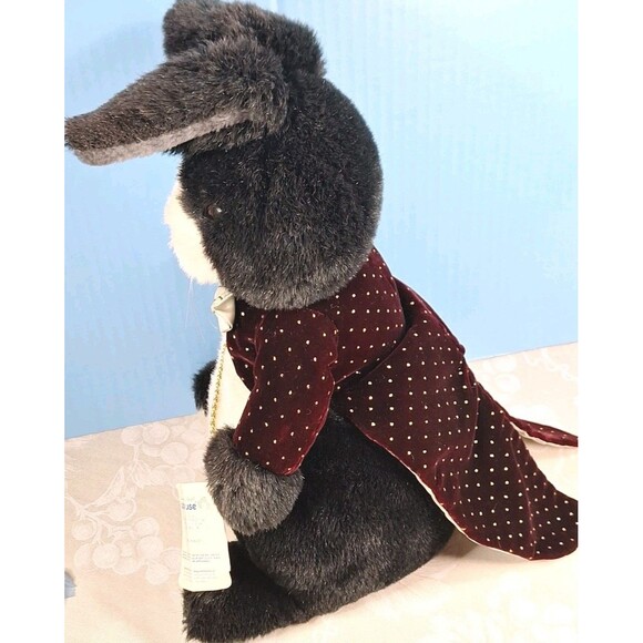 Applause VTG 1986 AFTER EIGHT Rabbit Plush Stuffed Animal Toy Tuxedo Bow Chain - Picture 7 of 12